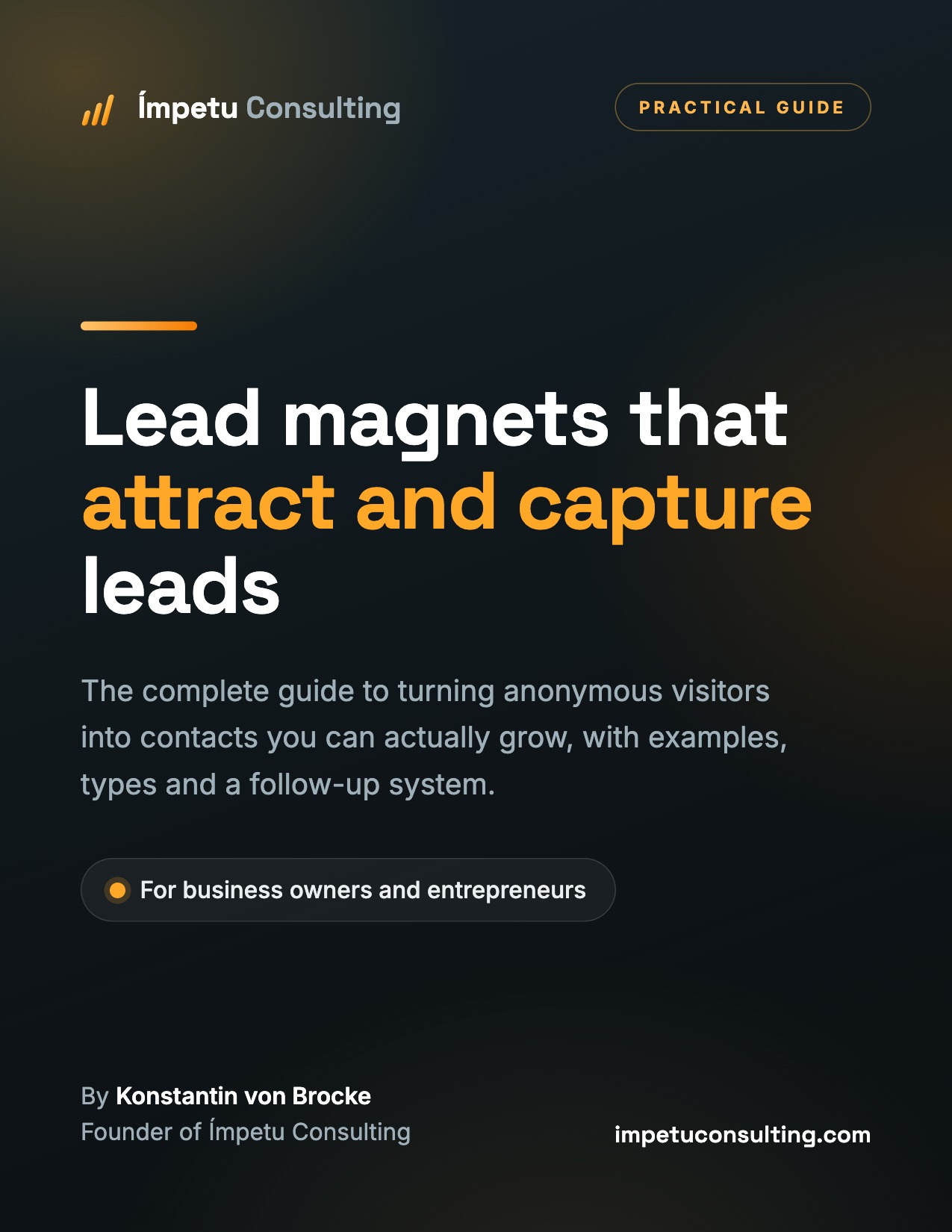 Cover: Lead magnets that attract and capture leads