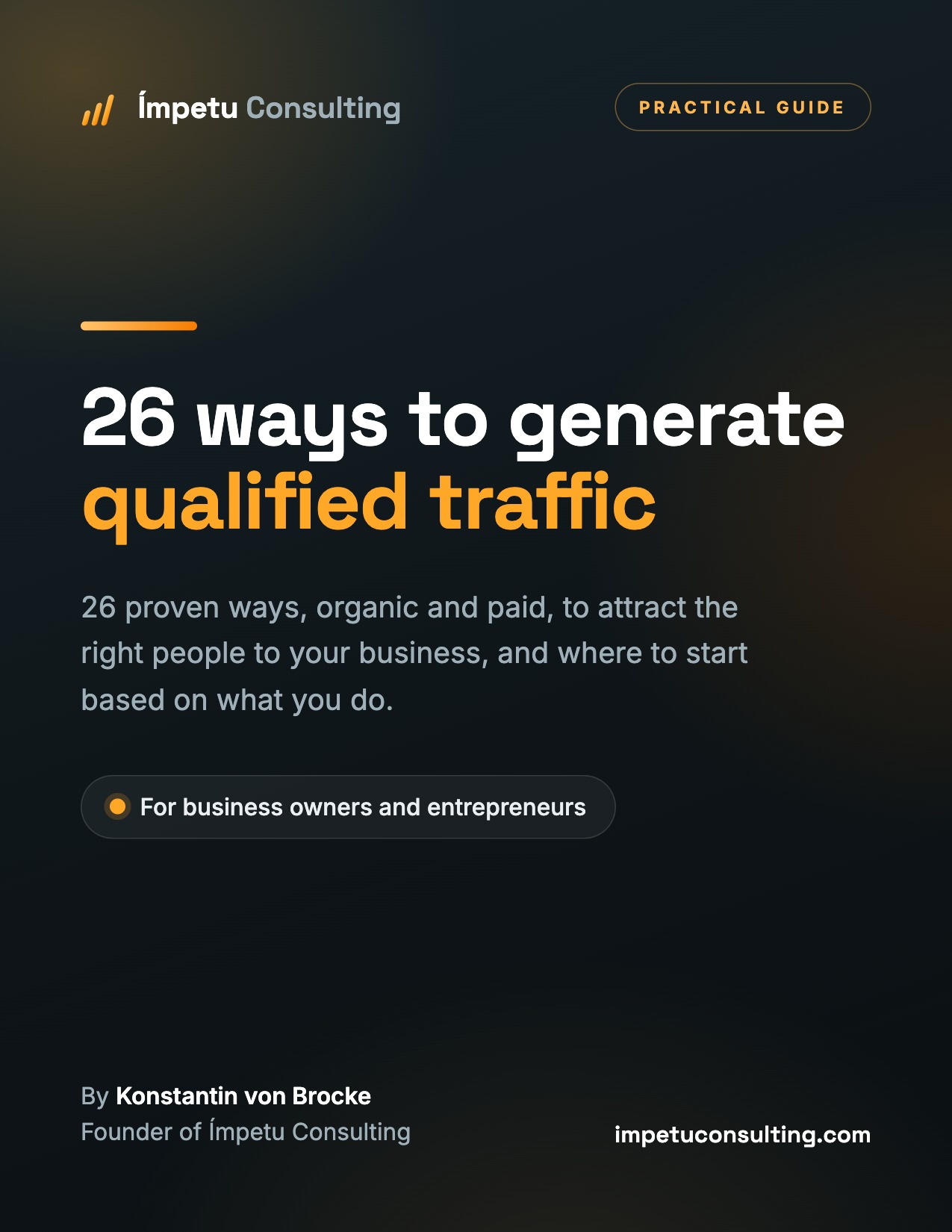 Cover: 26 ways to generate qualified traffic