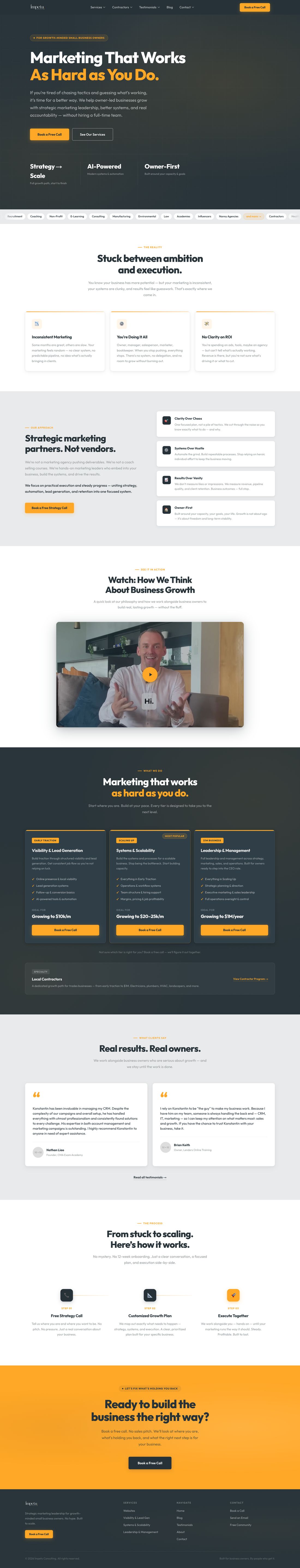 Ímpetu Consulting website